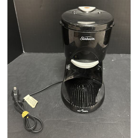 Sunbeam Hot Shot 6131 Water Dispenser Tea Coffee Cocoa 16 Oz Black Tested - Picture 1 of 9